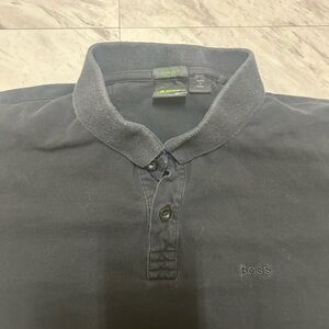 Hugo Boss Men's Size S Black Short Sleeve Collared Polo Shirt